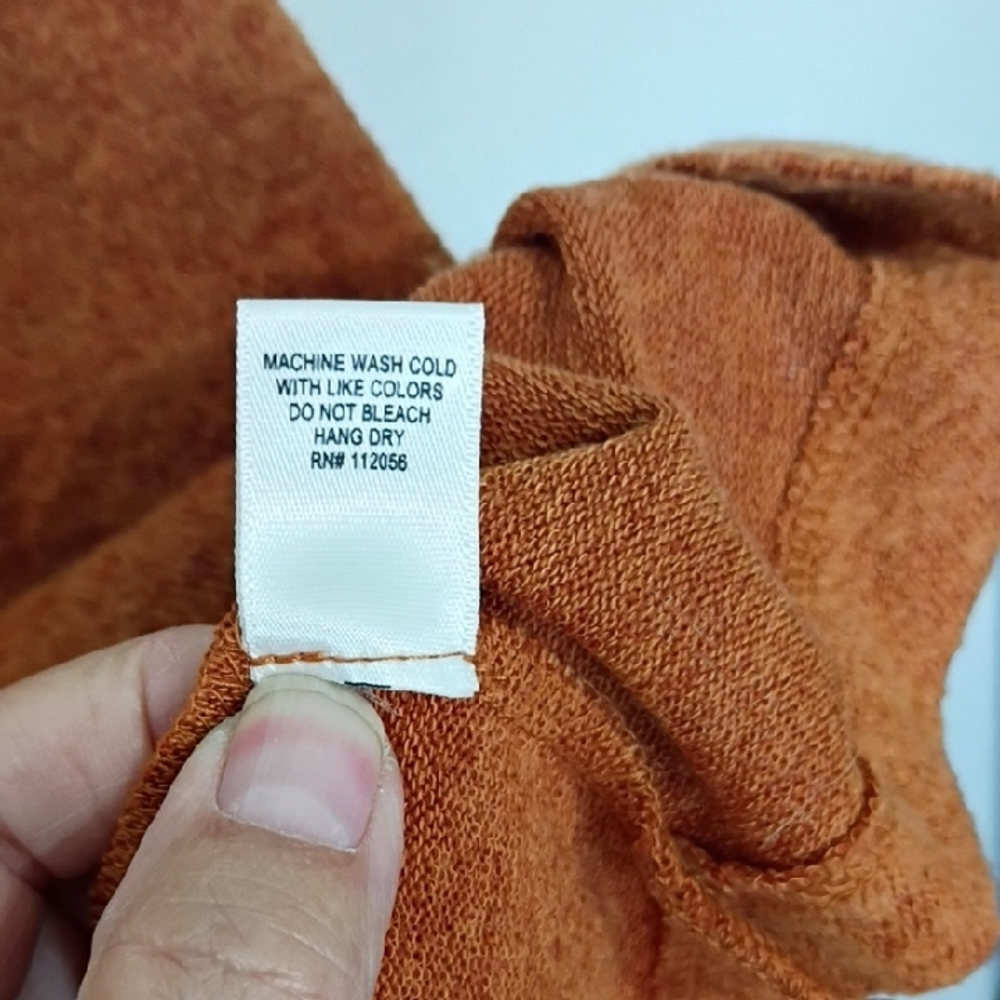 Zenena Women’s XL Jacket Cost  Rustic Orange Jacket Button-Up  Pockets - Picture 8 of 14